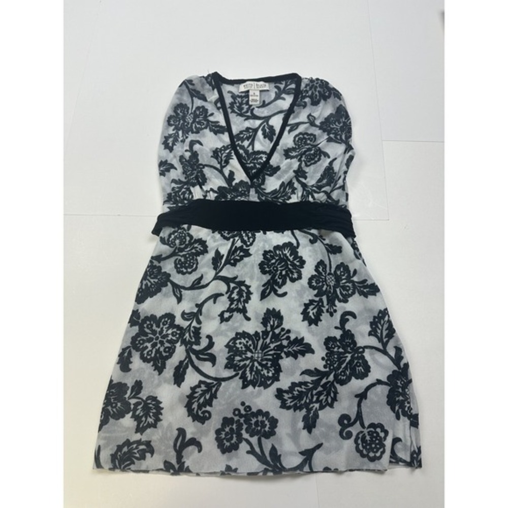 White House Black Market‎ Tunic Tank Top Women's Small Pull Back Tie Back